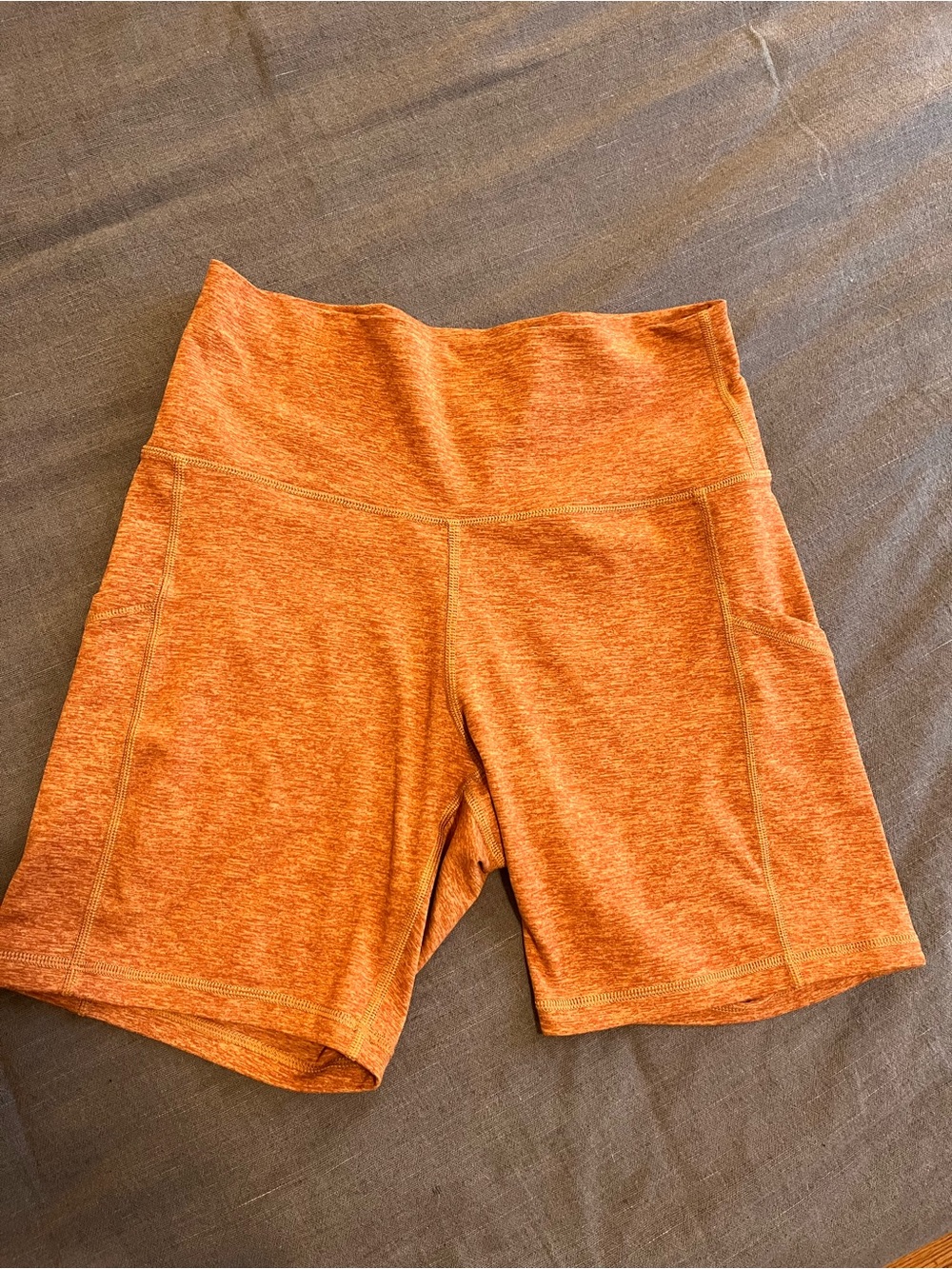 Aerie “Hugger” High rise bike shorts - Copper - Large